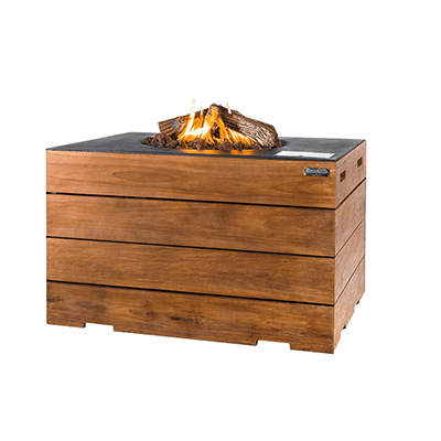 Cocoon Table Lounge & Dining RVS/Teak Rechthoek