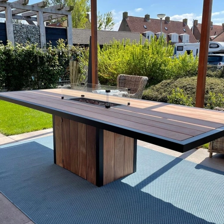 Easyfires eettafel River extra lang