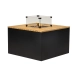 Easyfires cube met houten blad en aluminium - nieuw tafelblad