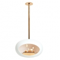 Le Feu Sky White Rose Gold Bio-ethanol Haard Hangend