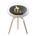 Le Feu Ground Wood Low White Bio-ethanol Haard