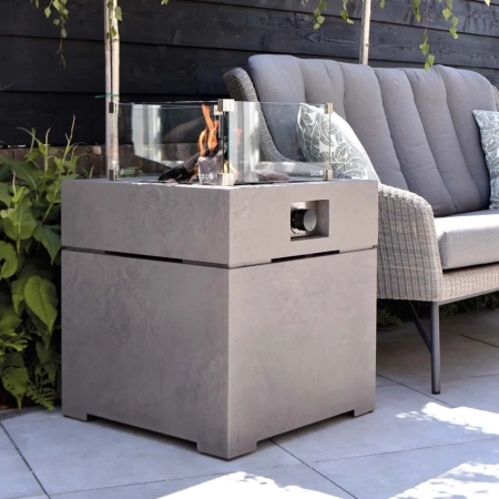 Cosibrixx 60 antraciet vuurtafel concrete look