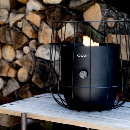 Cosiscoop gaslantaarn basket zwart