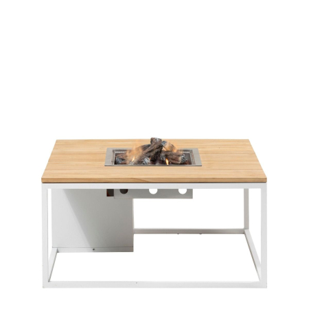 Cosiloft 100 white/teak vierkant