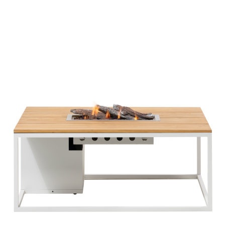 Cosiloft 120 white/teak rechthoek