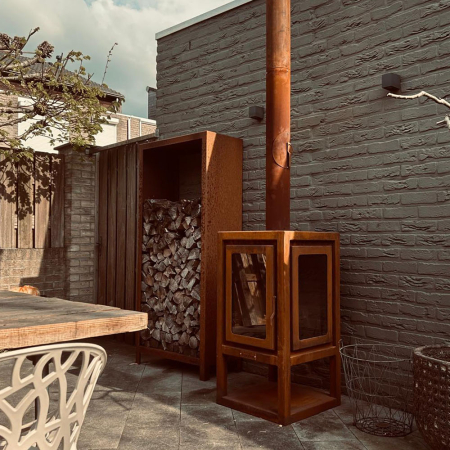 Cortenstaal tuinhaard Fuego foto van klant