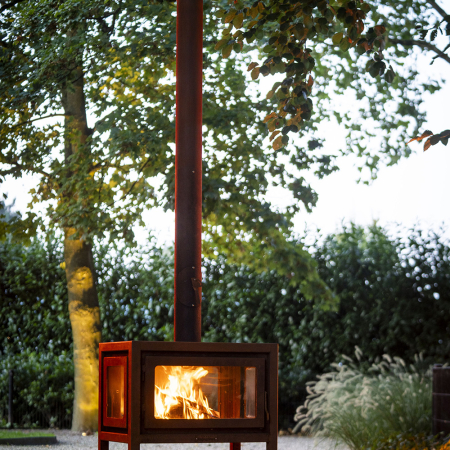 Enjoyfires cortenstaal houtkachel Fuera 85x54x85 cm