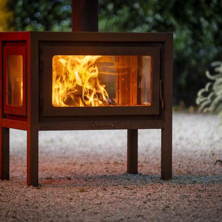 Enjoyfires cortenstaal houtkachel Fuera 85x54x85 cm