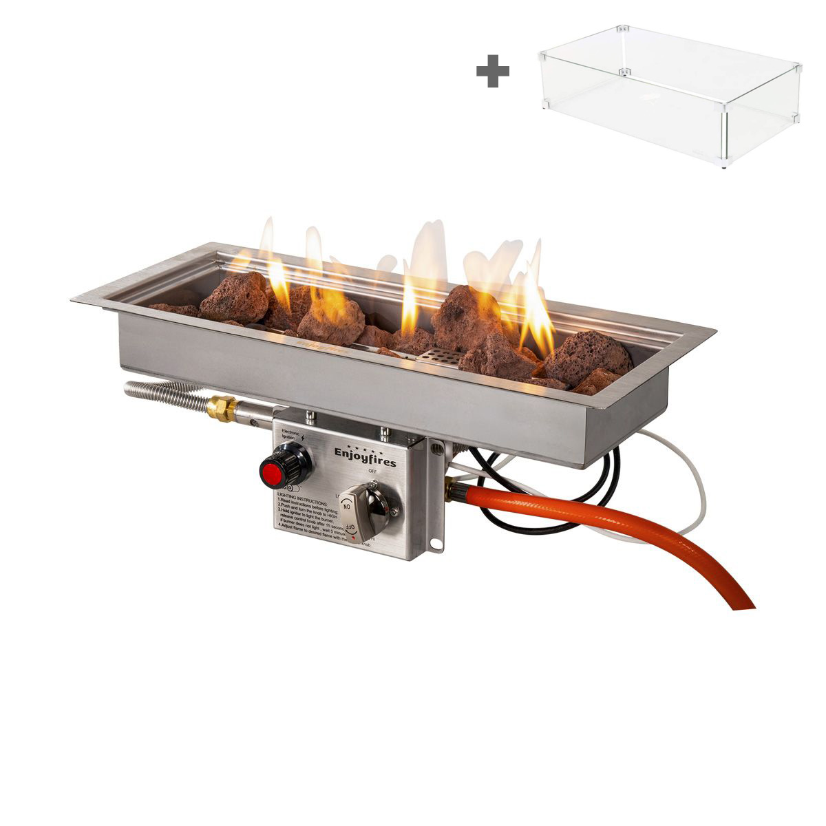 Enjoyfires inbouwbrander 47×19 cm