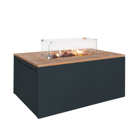 vuurtafel cube rechthoek antraciet