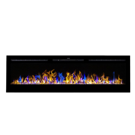 Elektrische wandhaard Majestic 183 cm breed - stel zelf de kleuren in van je wandhaard
