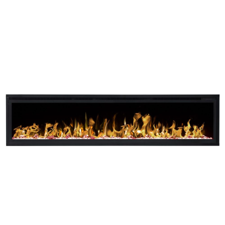 182 cm brede elektrische wandhaard - Royal - stel zelf de kleuren en de warmte in van je elektrische sfeerhaard