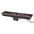 Rechthoekige inbouwrbander Enjoyfires zwart 95 cm