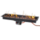 Rechthoekige inbouwrbander Enjoyfires zwart 95 cm