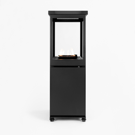 Geniet van meer sfeer, warmte en gezelligheid op je terras met de vuurzuil op gas van Sunwood Marino