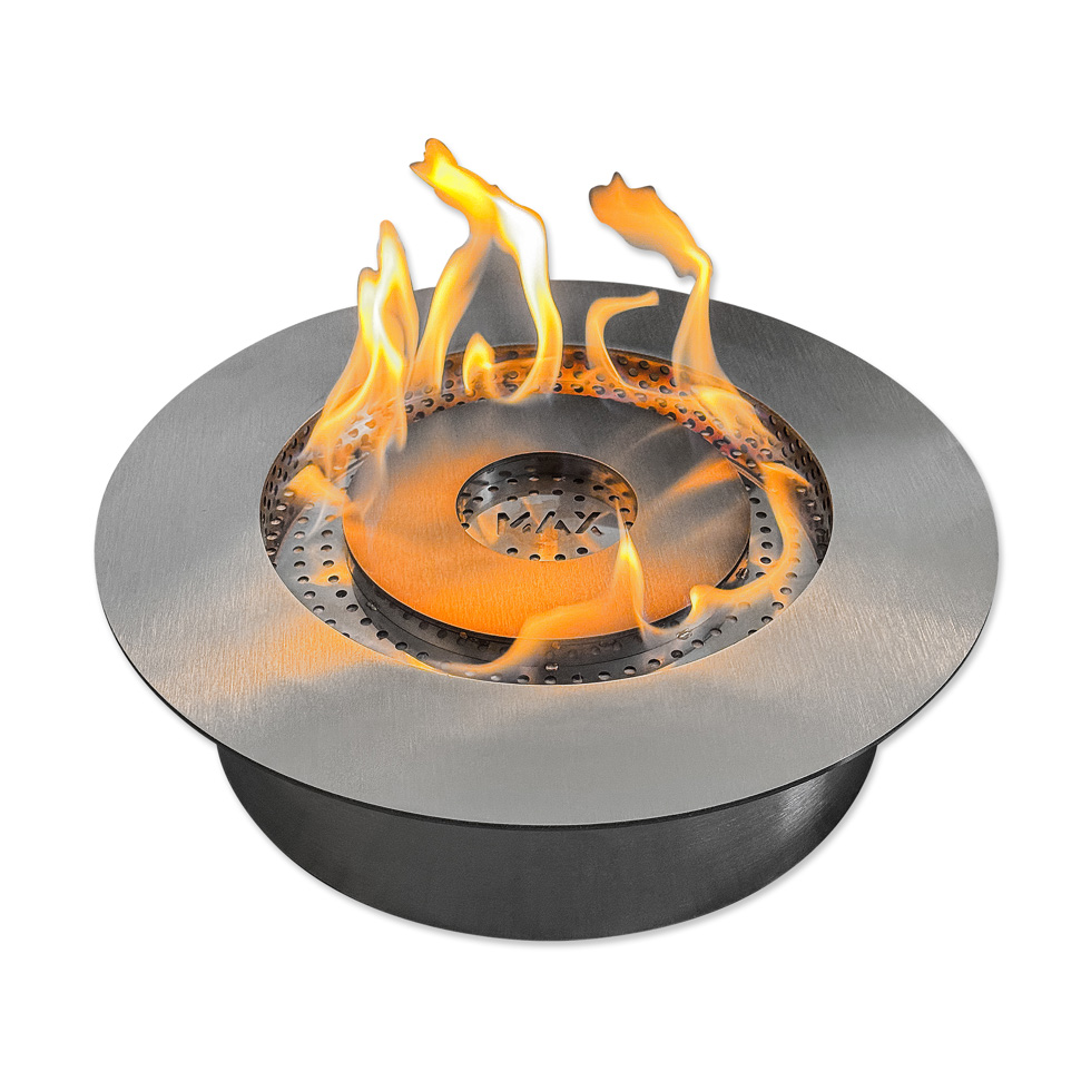 Enjoyfires RVS bio-ethanol inbouwbrander rond Ø35 x 9,8 cm