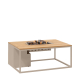 Cosiloft 120 sandy beige frame / teak top