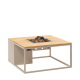 Cosiloft 100 sandy beige frame / teak top