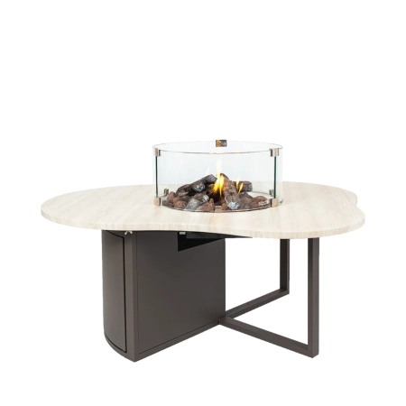Cosiloft novi espresso bruin steenlook vuurtafel