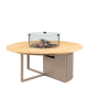 ronde vuurtafel sandy beige