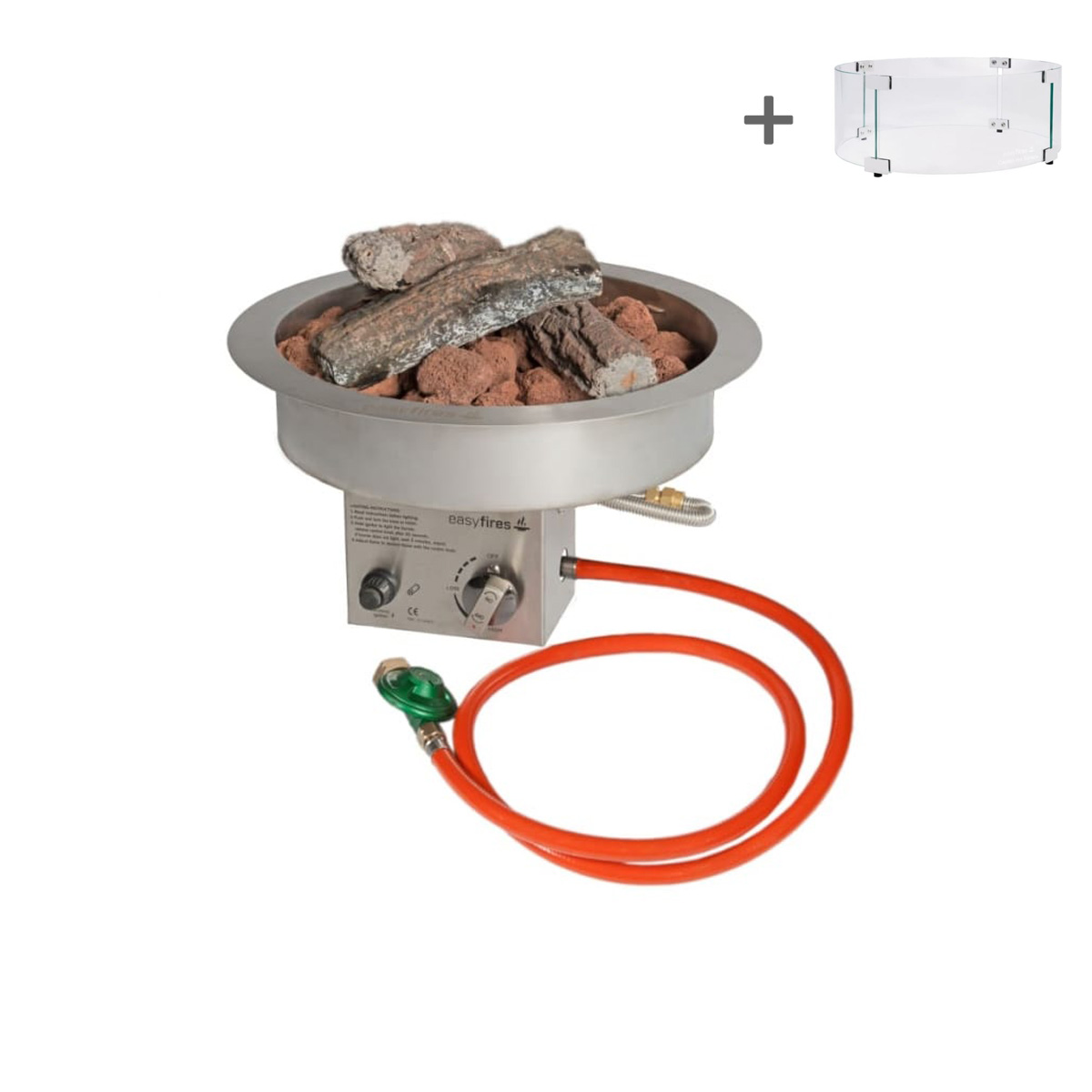 Easyfires inbouwbrander ø30 cm