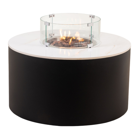 easyfires vuurtafel circle marmer blad